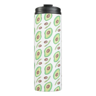 Bouteilles Isothermes Tranches de noyaux d'avocat Motif dessiné à la mai