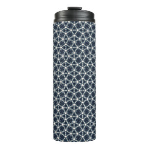 Bouteilles Isothermes Treillis de fleur de neige indigo