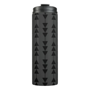 Bouteilles Isothermes Triangles à pendage noir moderne et élégant sur fu
