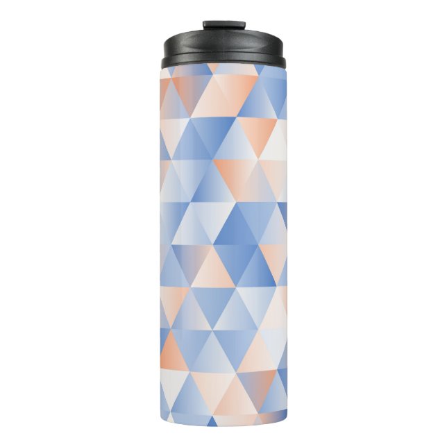 Bouteilles Isothermes Triangles bleus doux (Devant)