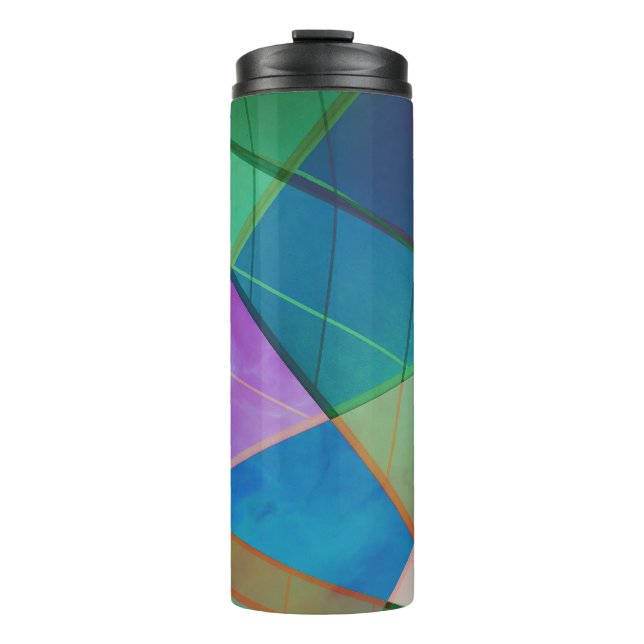 Bouteilles Isothermes Triangles modernes, colorés, trapézoïdes forme l'a (Devant)
