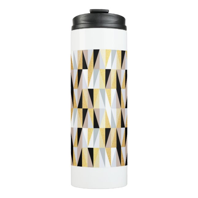 Bouteilles Isothermes Triangles scandinaves : Motif couleur de Noël. (Devant)