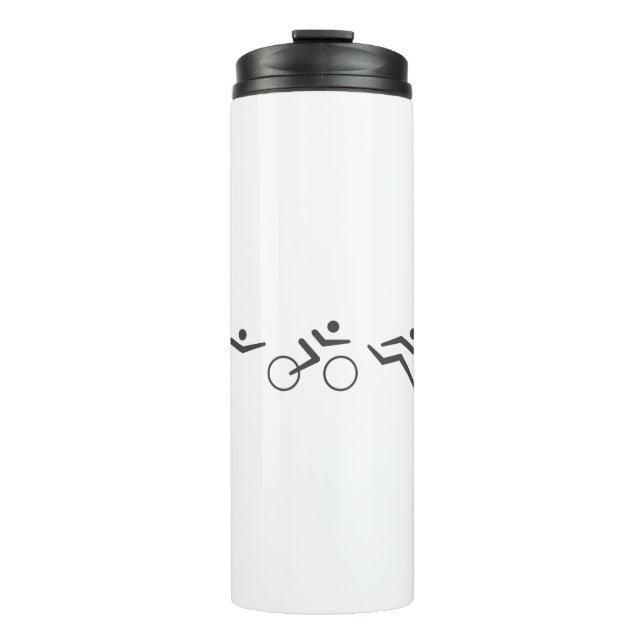 Bouteilles Isothermes Triathlon course à vélo nage (Devant)