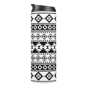 Bouteilles Isothermes Tribal géométrique noir et blanc