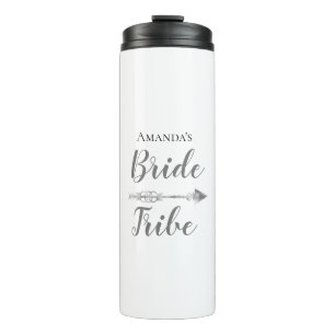 Bouteilles Isothermes Tribu de mariée chic boho personnalisée