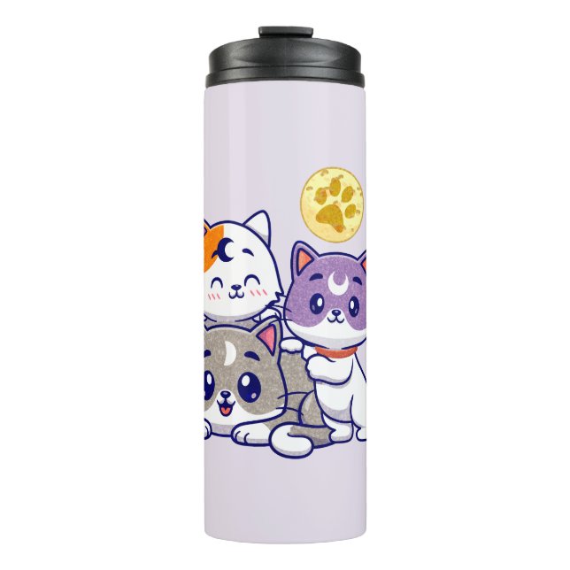 Bouteilles Isothermes Trio adorable - Trois chats mignons (Devant)