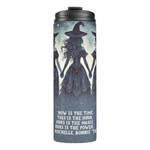 Bouteilles Isothermes Trois sorcières à la soirée d'Halloween étoilée