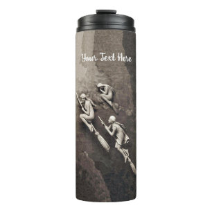 Bouteilles Isothermes Trois sorcières blanches volent sur des balais Mél