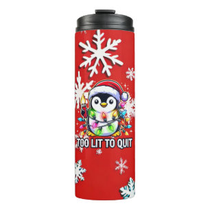 Bouteilles Isothermes Trop Lit pour quitter le pingouin de Noël