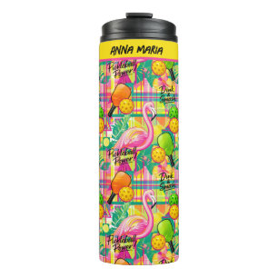 Bouteilles Isothermes Tropical Flamingo Pickleball Power