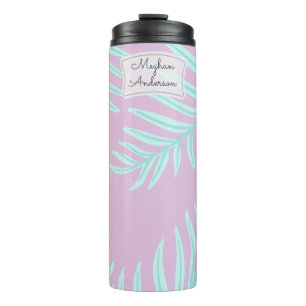 Bouteilles Isothermes Tropical Pastel Feuilles Monogram Thermal Tumbler