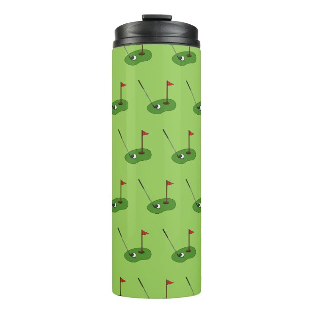Bouteilles Isothermes Trou de golf avec Motif Drapeau (Devant)