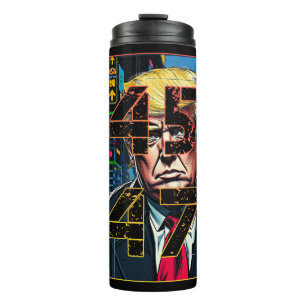 Bouteilles Isothermes Trump 45 47 Portrait Pop Art