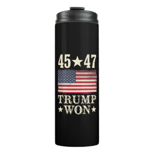 Bouteilles Isothermes Trump a gagné 2024 45 47e Président Drapeau États-