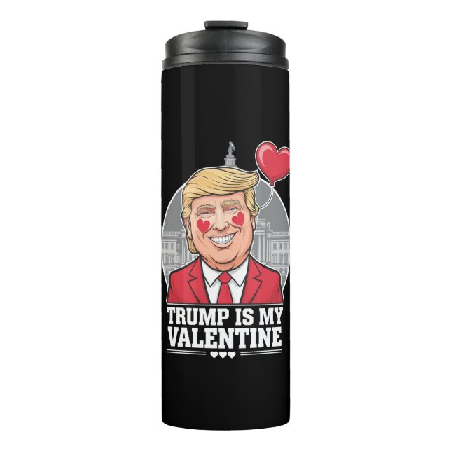 Bouteilles Isothermes Trump est mon Valentin Rétro Saint-Valentin  (Devant)
