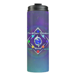 Bouteilles Isothermes TSDS : De la vie et de l'amour Logo Bleu et Vert