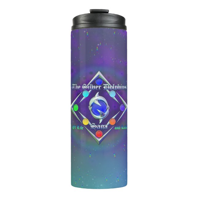 Bouteilles Isothermes TSDS : De la vie et de l'amour Logo Bleu et Vert (Devant)