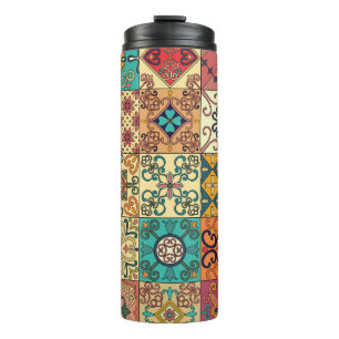 Bouteilles Isothermes Tuiles portugaises : motif sans couture de style A