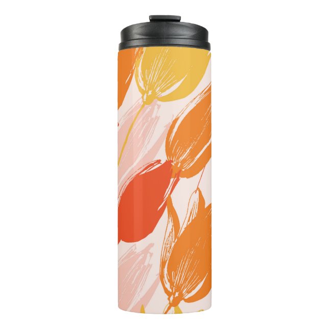 Bouteilles Isothermes Tulipes diagonales : Conception de couleurs claire (Devant)