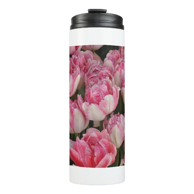 Bouteilles Isothermes Tulipes roses parfaites (Devant)