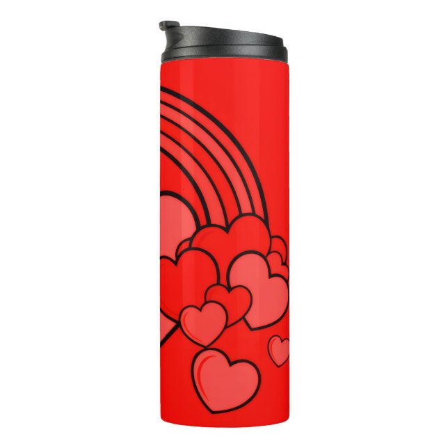 Bouteilles Isothermes Tumbler 'Cœurs' à gogo  (Tourné sur la droite)