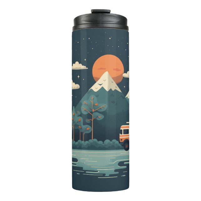 Bouteilles Isothermes Tumbler Conception Voyage (Devant)