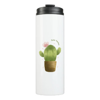 Bouteilles Isothermes Tumbler de voyage Cactus Mignon – Coupe Kawaii Suc