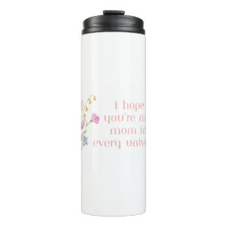 Bouteilles Isothermes Tumbler floral pour la fête des mères avec citatio