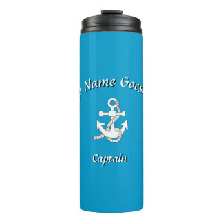 Bouteilles Isothermes Tumbler - Nom du navire avec Ancre