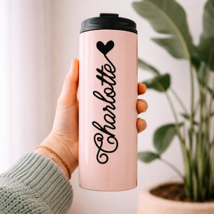 Bouteilles Isothermes Tumbler personnalisé rose pour son diplômée Cadeau