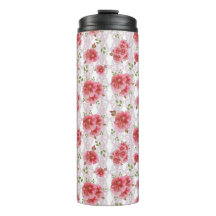Tumbler Rose Shabby Chic