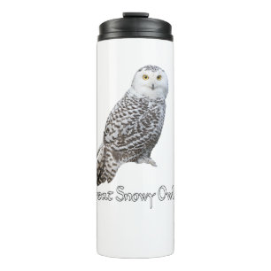 Bouteilles Isothermes Tumbler Thermique Anti-Fuite Chouette Blanche