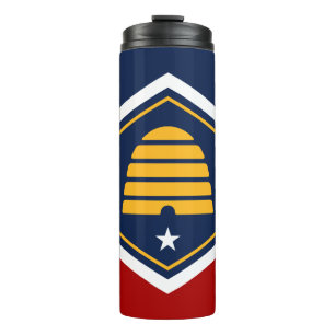 Bouteilles Isothermes Tumbler thermique avec drapeau de l'État de l'Utah