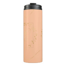 Tumbler Thermique Botanique Minimaliste Peach