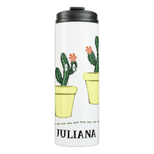 Bouteilles Isothermes Tumbler Thermique Cactus Floral