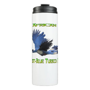 Bouteilles Isothermes Tumbler Thermique de l'Oiseau Grand Touraco Bleu A