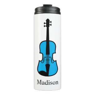 Bouteilles Isothermes Tumbler thermique de voyage personnalisé violon bl