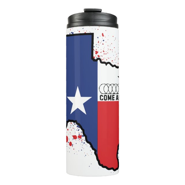 Bouteilles Isothermes Tumbler Thermique du Texas Rally Cry (Devant)