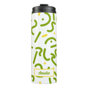Bouteilles Isothermes Tumbler Thermique Lignes Vertes