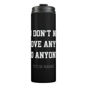 Bouteilles Isothermes Tumbler Thermique Minimaliste Personnalisé 'Ne Rie