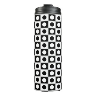 Bouteilles Isothermes Tumbler Thermique Moderne Abstrait Noir & Blanc