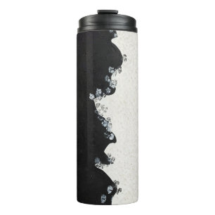 Bouteilles Isothermes Tumbler Thermique Moderne Noir et Blanc