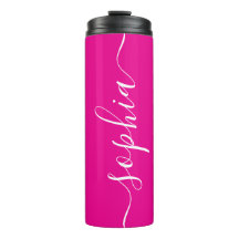 Tumbler Thermique Personnalisé Écriture Blanche Ro
