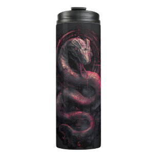 Bouteilles Isothermes Tumbler Thermique Snake Mécanique Sci-Fi Sombre