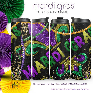Bouteilles Isothermes Tumbler Thermique Vibrant Mardi-Gras