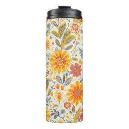 Bouteilles Isothermes Tumblers Thermiques à Motif Floral