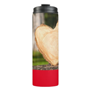 Bouteilles Isothermes tumeur thermique du coeur en bois