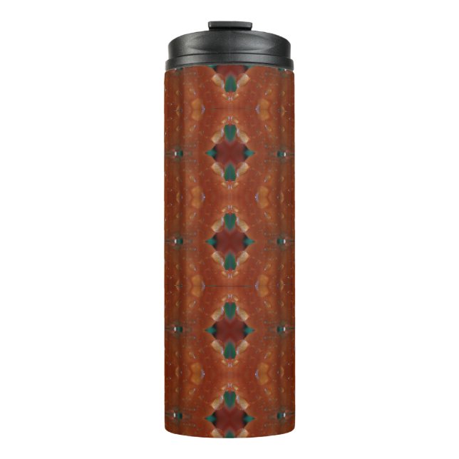 Bouteilles Isothermes Turq & Coral Ikat (Devant)