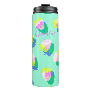 Bouteilles Isothermes Turquoise aux fraises