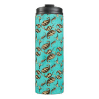 Turquoise et Gold Peacock Paisley